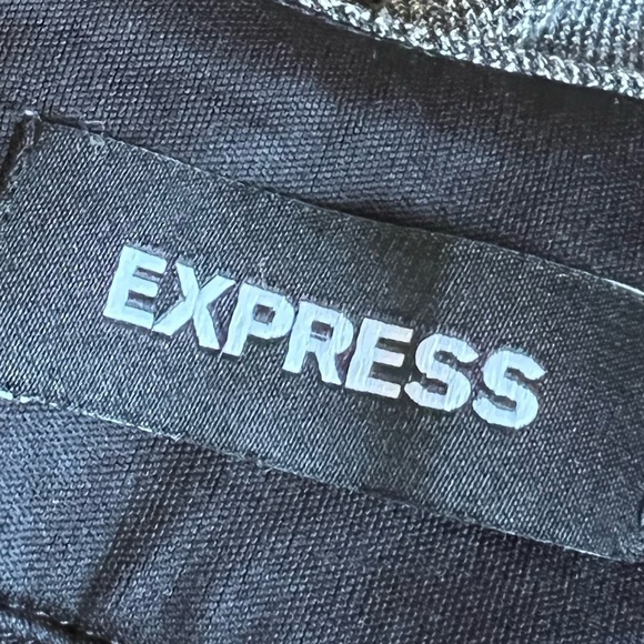 Express High Rise Plaid Metallic Trouser Dress Pants Size 12R - Picture 8 of 15